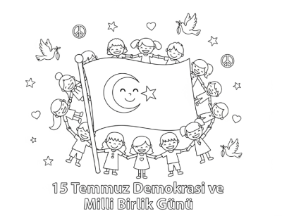 Bayramlar Orta Bayram Boyama Sayfası