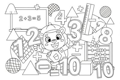 Matematik Zor Matematik Boyama Çalışması